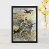 heks van Charles Folkard Kaart (Gele Bloem)