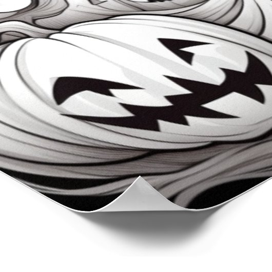 Heks van de pompoenen kleur jezelf poster (Hoek)