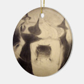 -heks-versiering keramisch ornament (Links)