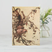 Heks verstrengeld in doornen door Arthur Rackham Kaart (Staand voorkant)