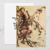 Heks verstrengeld in doornen door Arthur Rackham Kaart (Voorkant / Achterkant)