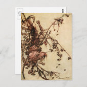 Heks Verstrikt in Doornen door Arthur Rackham Briefkaart (Voorkant / Achterkant)