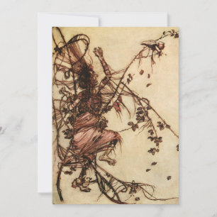 Heks Verstrikt in Doornen door Arthur Rackham Kaart