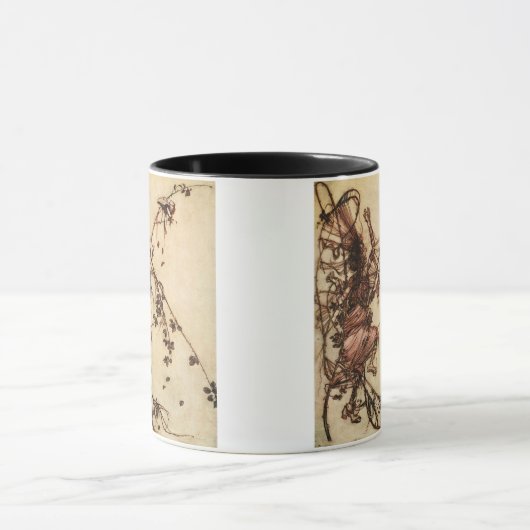 Heks Verstrikt in Doornen door Arthur Rackham Mok (Midden)