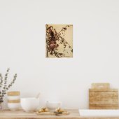 Heks Verstrikt in Doornen door Arthur Rackham Poster (Keuken)