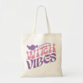 Heks Vibes Halloween Magic Broom Tote Bag (Voorkant)
