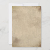  heks Victoriaans Gothic Halloween Party Kaart (Achterkant)