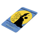 heks Victoriaans Halloween Party Invitation Magneet (Linkerzijde)