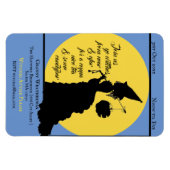 heks Victoriaans Halloween Party Invitation Magneet (Horizontaal)