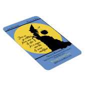 heks Victoriaans Halloween Party Invitation Magneet (Rechterzijde)