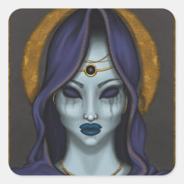 heks vierkante sticker