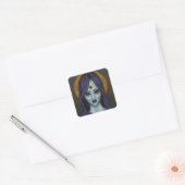 heks vierkante sticker (Envelop)