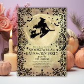 Heks Vliegen over de sterren Volwassen Halloween P Kaart