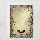 Heks Vliegen over de sterren Volwassen Halloween P Kaart (Achterkant)