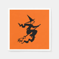 Heks vliegend op bezemsteel Halloween 4Nellie