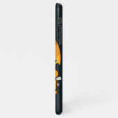  heks vliegende bezem tegen volle maan iPhone hoesje (Linkerkant)