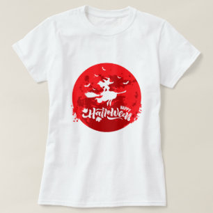  heks vliegende kamer in Red Night T-shirt