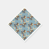 Heks vliegt op de huidige maan servet (Hoek)