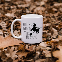 Heks voelen deze ochtend Halloween Koffiemok