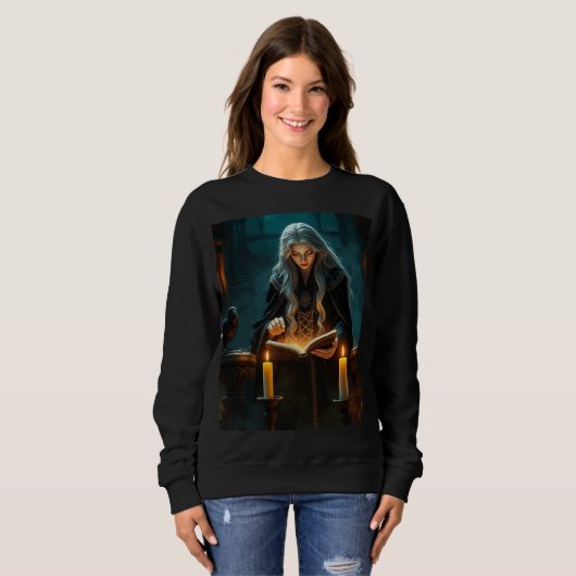 Heks Vrouwen Sweatshirt (Voorkant volledig)
