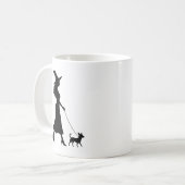 Heks Wandelende Chihuahua Koffiemok (Voorkant links)