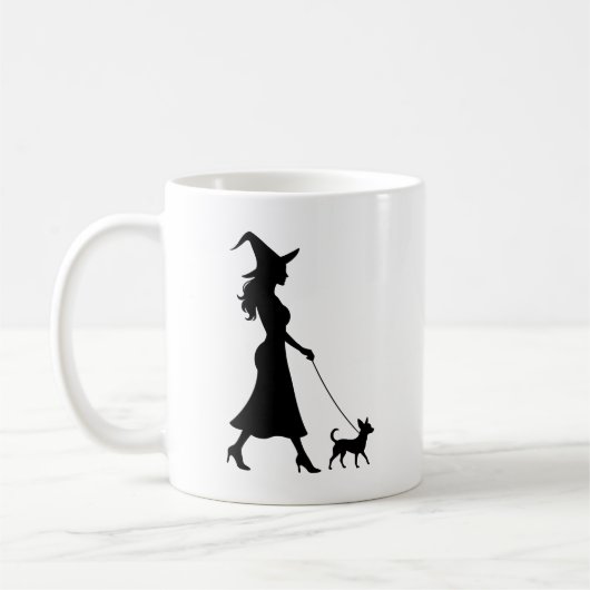 Heks Wandelende Chihuahua Koffiemok (Links)