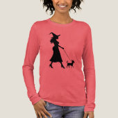 Heks Wandelende Chihuahua Tri-Blend Shirt (Voorkant)