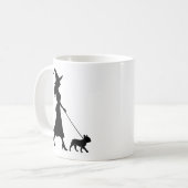 Heks Wandelende Franse Koffiemok (Voorkant links)