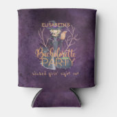 Heks waterverf Halloween vrijgezellenfeest Blikjeskoeler (Voorkant)