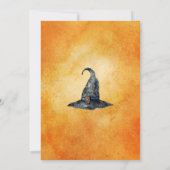 Heks waterverf Halloween vrijgezellenfeest Kaart (Achterkant)