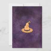 Heks waterverf Halloween vrijgezellenfeest Kaart (Achterkant)