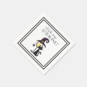 Heks Weg naar de Wijn Schattige Grappig Servet (Hoek)