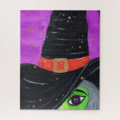 Heks Weg naar Halloween Legpuzzel (Verticaal)