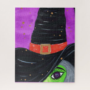 Heks Weg naar Halloween Legpuzzel