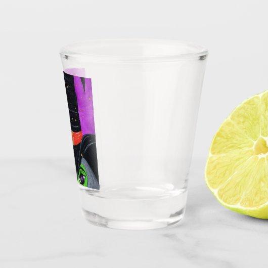 Heks Weg naar Halloween Shot Glas (Rechts)