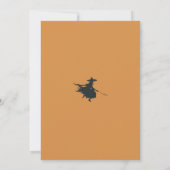 Heks Weg naar het Feest Halloween Kaart (Achterkant)