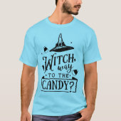 Heks Weg naar het snoep "God heks" T-shirt (Voorkant)