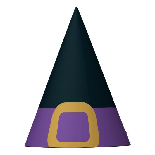 Heks Wicked Pet Zwart Halloween Feest Feesthoedjes (Voorkant)