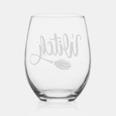 heks wijnglas zonder voet (Achterkant)