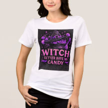 Heks Zou Mijn Snoep Moeten Hebben Roze Halloween G