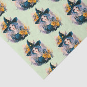  heks zwart Pet sterren patroon Halloween Tissuepapier (Detail)