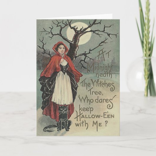 Heks Zwartkat Vollemaan Kaart (Voorkant)