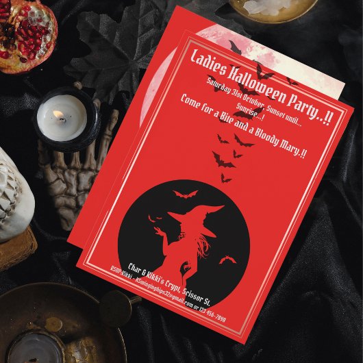 Heksen alleen Halloween feest Kaart