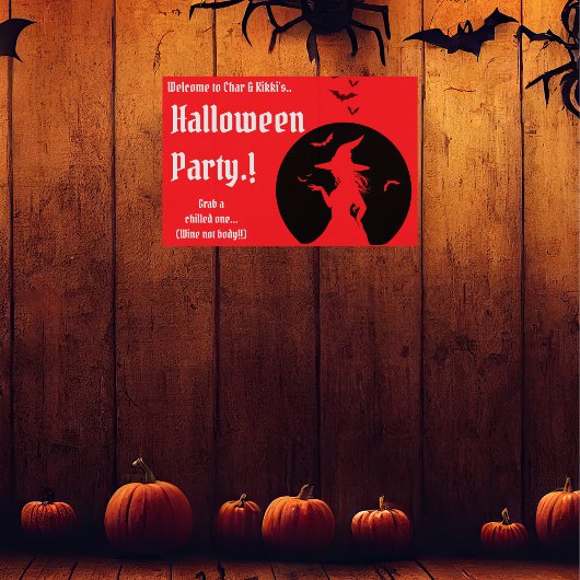 Heksen alleen Halloween feest Poster