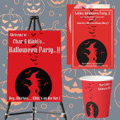 Heksen alleen Halloween feest Spandoek