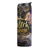 Heksen alsjeblieft! Gothic Pagan Witch Halloween F Thermosbeker (Gedraaid links)