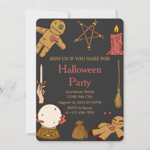 Heksen Ambachten Halloween Feest Uitnodiging