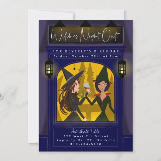 Heksen avondje uit kaart (Voorkant)