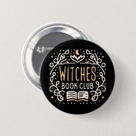 Heksen boek club fantasie leesgroep ronde button 5,7 cm