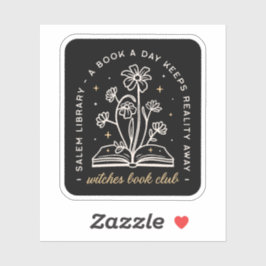 Heksen boek club hekserij esthetiek sticker